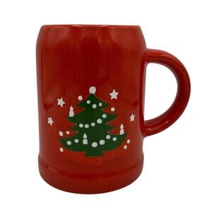 Vintage Waechtersbach Christmas Tree Tankard Mug WITH STARS W. Germany Stein
